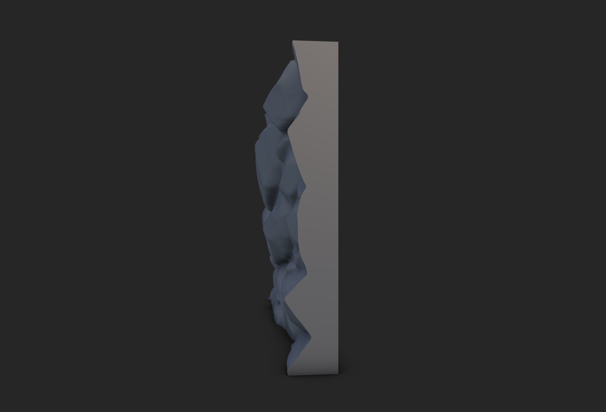 Rock wall 24 3D model_2