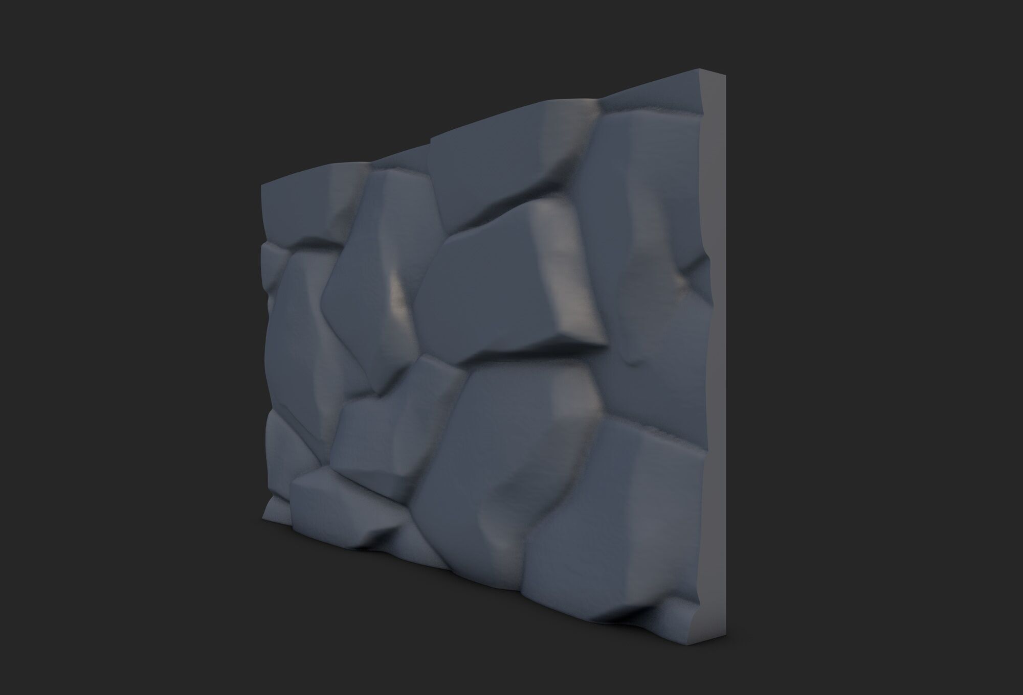 Rock Wall 22 3D model_1
