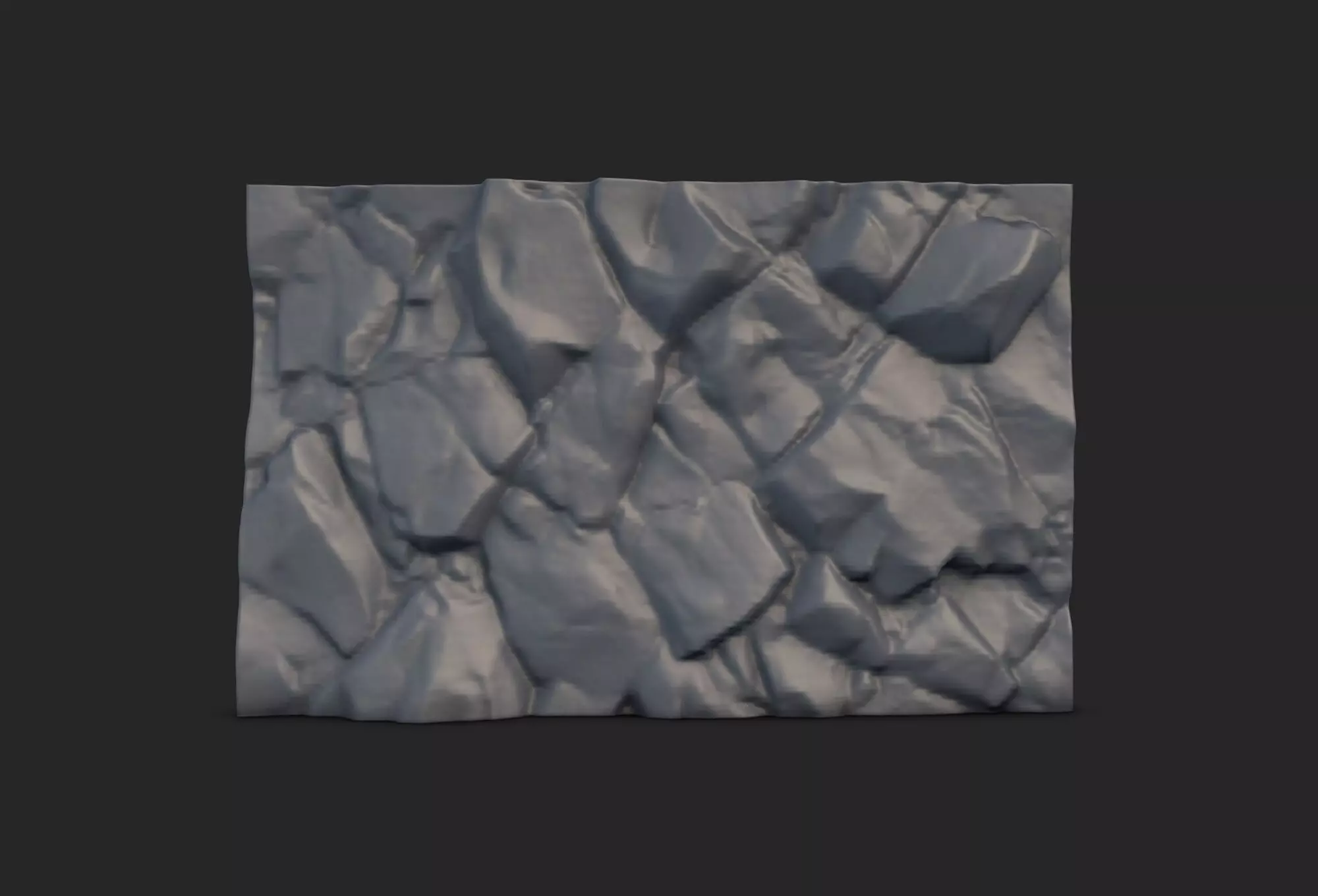 Rock Wall 20 3D model_0