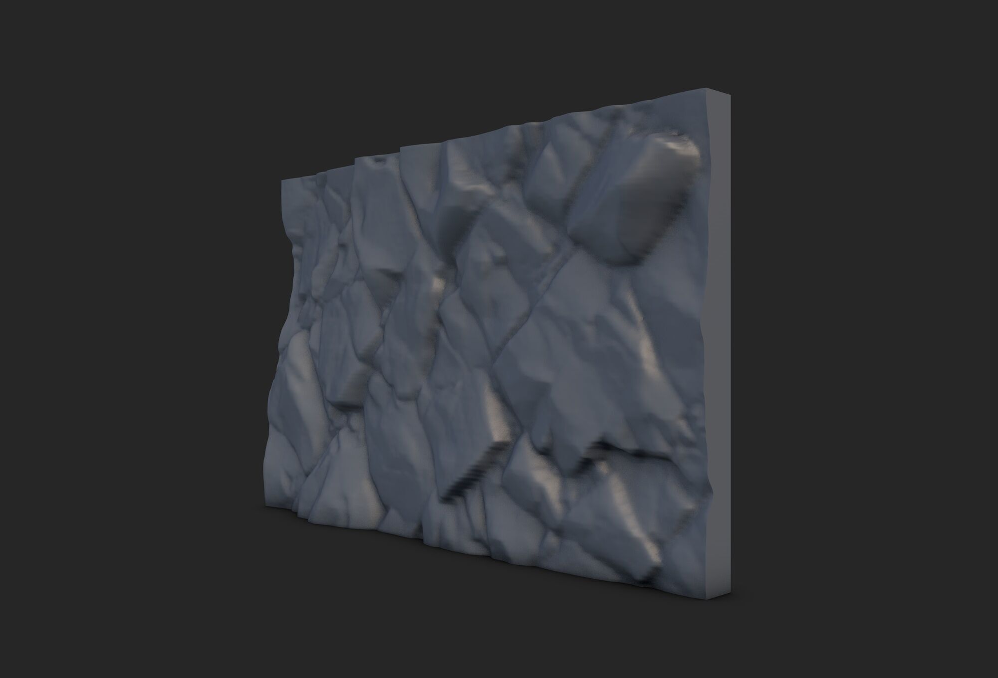 Rock Wall 20 3D model_1