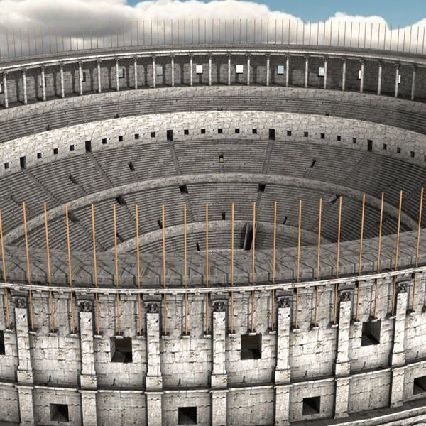 Colosseum for 3D Studio Max 3D model_4