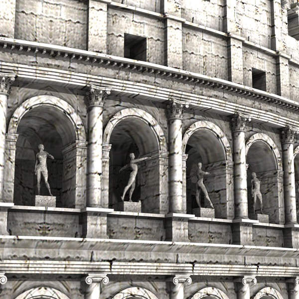 Colosseum for 3D Studio Max 3D model_2