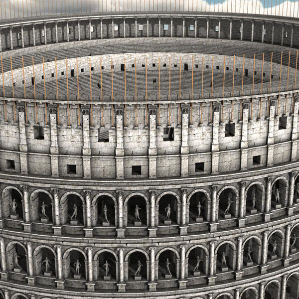 Colosseum for 3D Studio Max 3D model_3