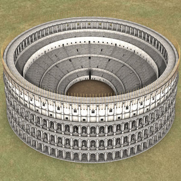 Colosseum for 3D Studio Max 3D model_1