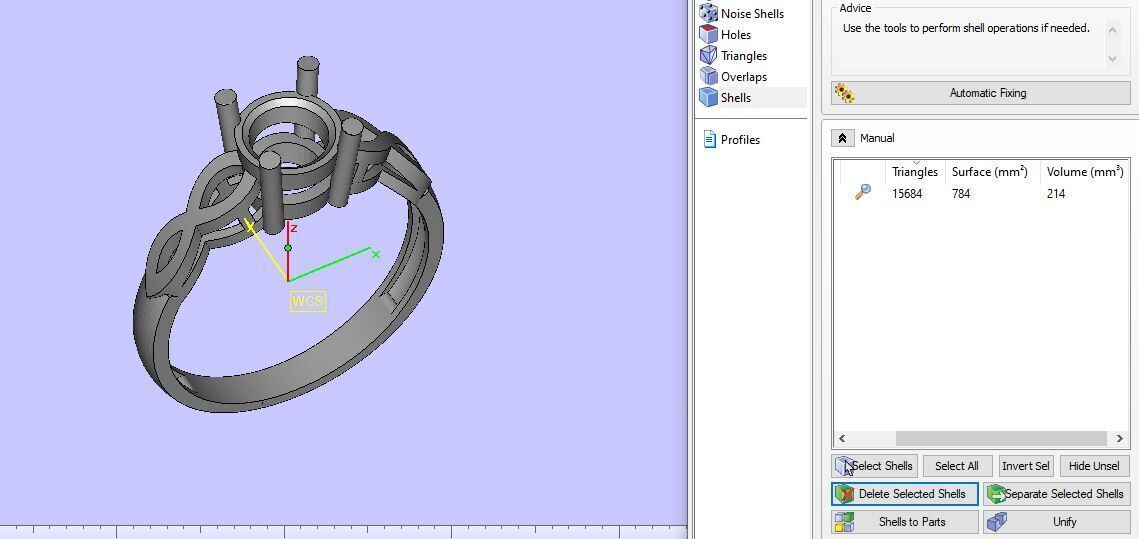 Solitaire  ring for diamond 3D print model_22