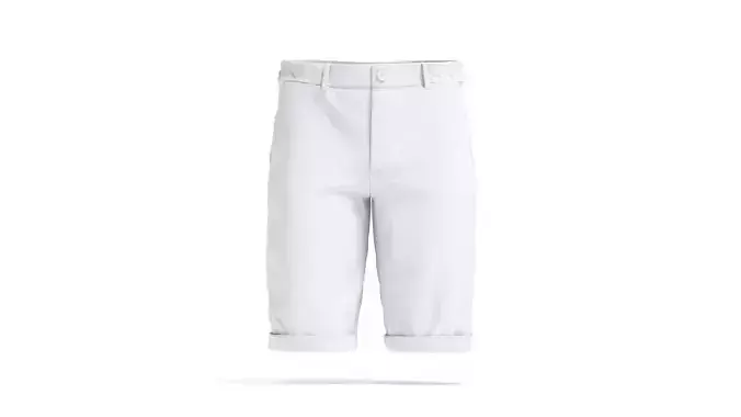 White Casual Shorts - mens classic short pants