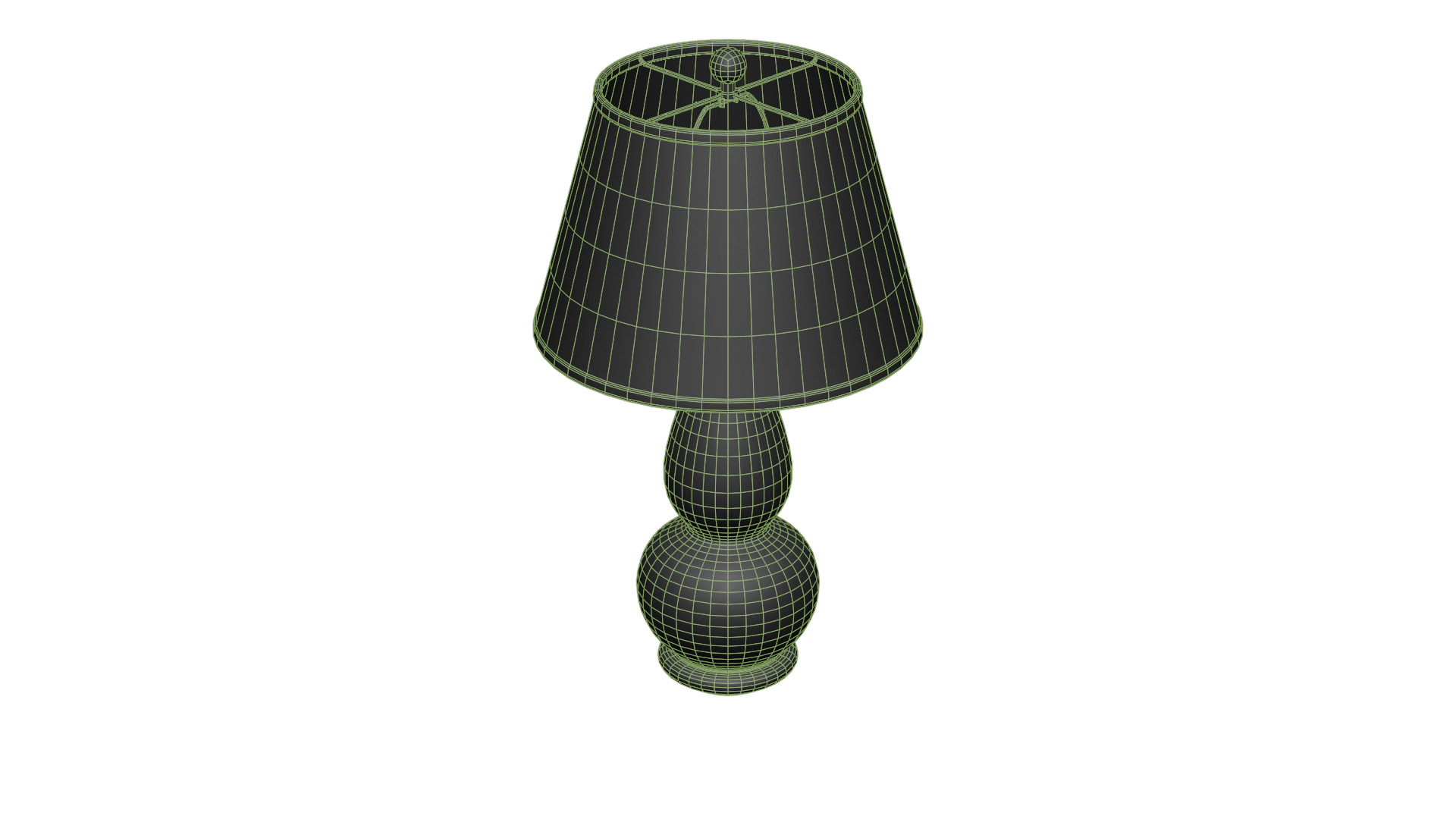 Vase Glass Table Lamp Low-poly 3D model_10