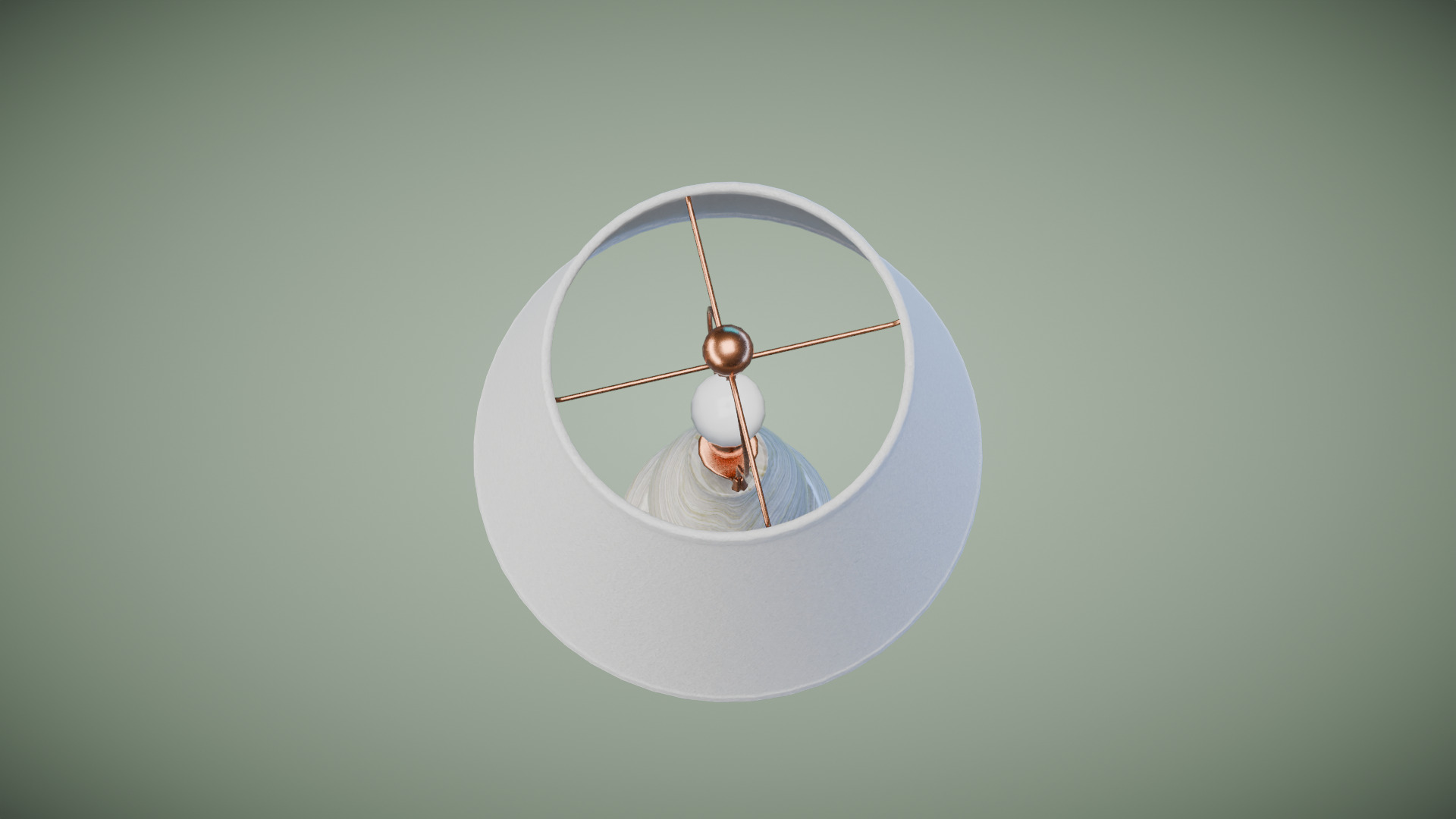 Vase Glass Table Lamp Low-poly 3D model_8