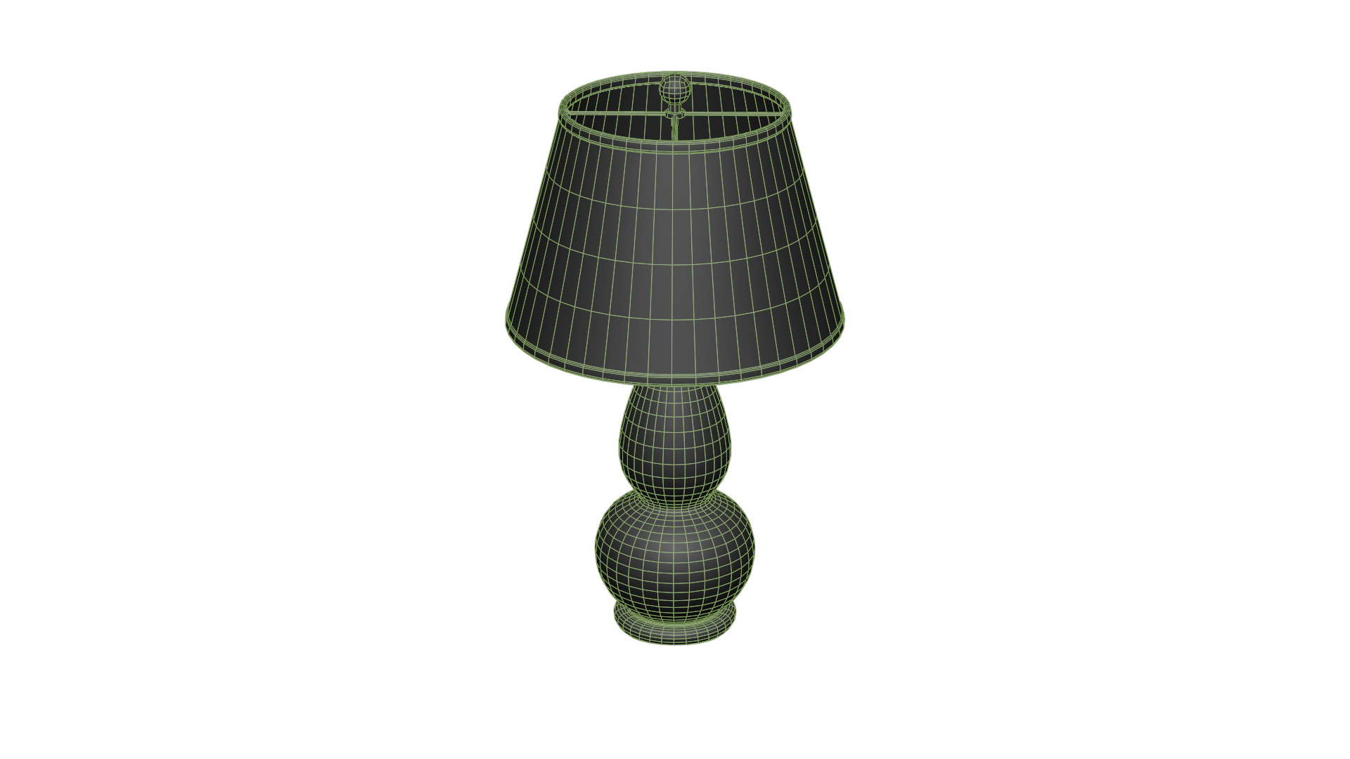 Vase Glass Table Lamp Low-poly 3D model_11