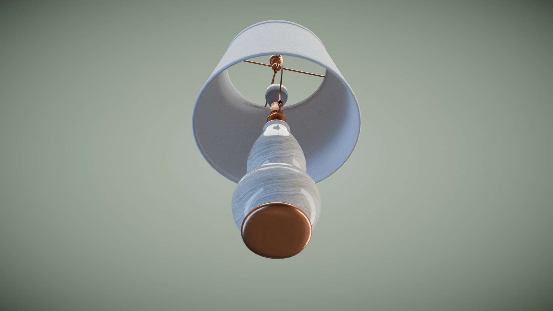 Vase Glass Table Lamp Low-poly 3D model_9