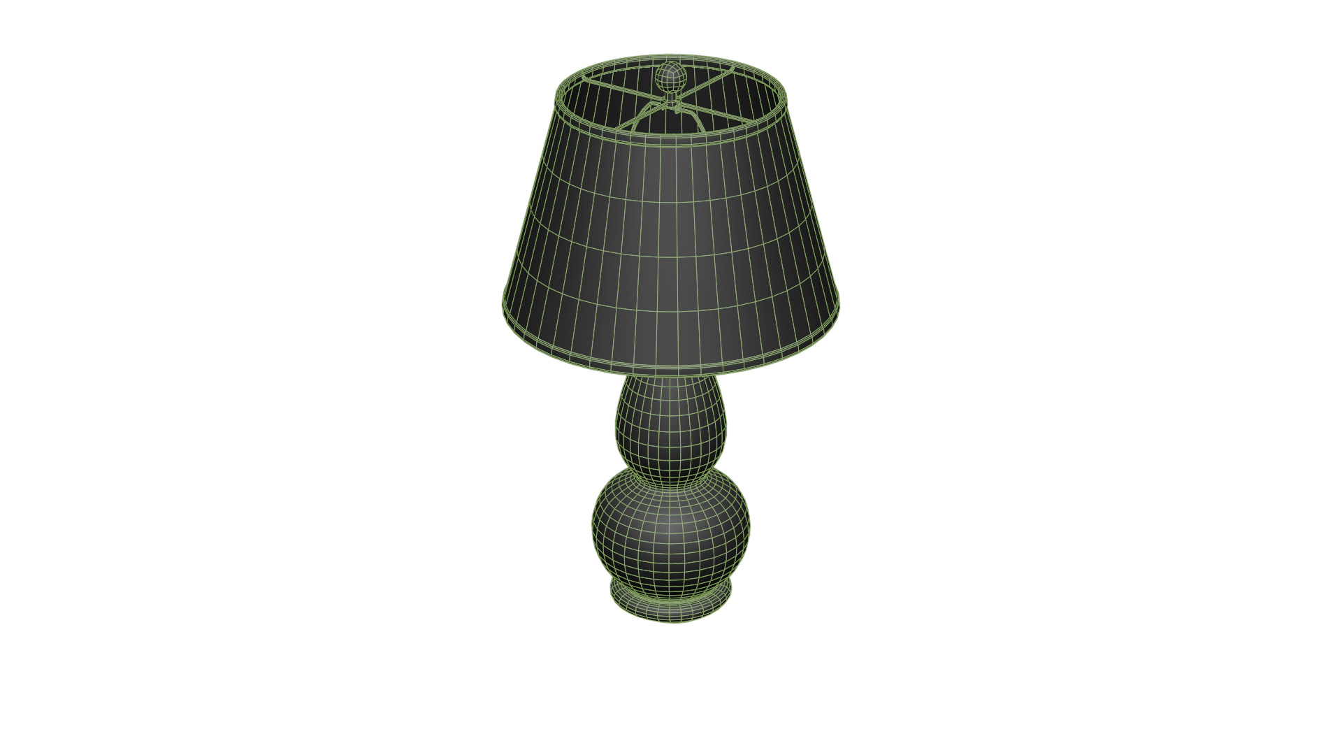 Vase Glass Table Lamp Low-poly 3D model_14