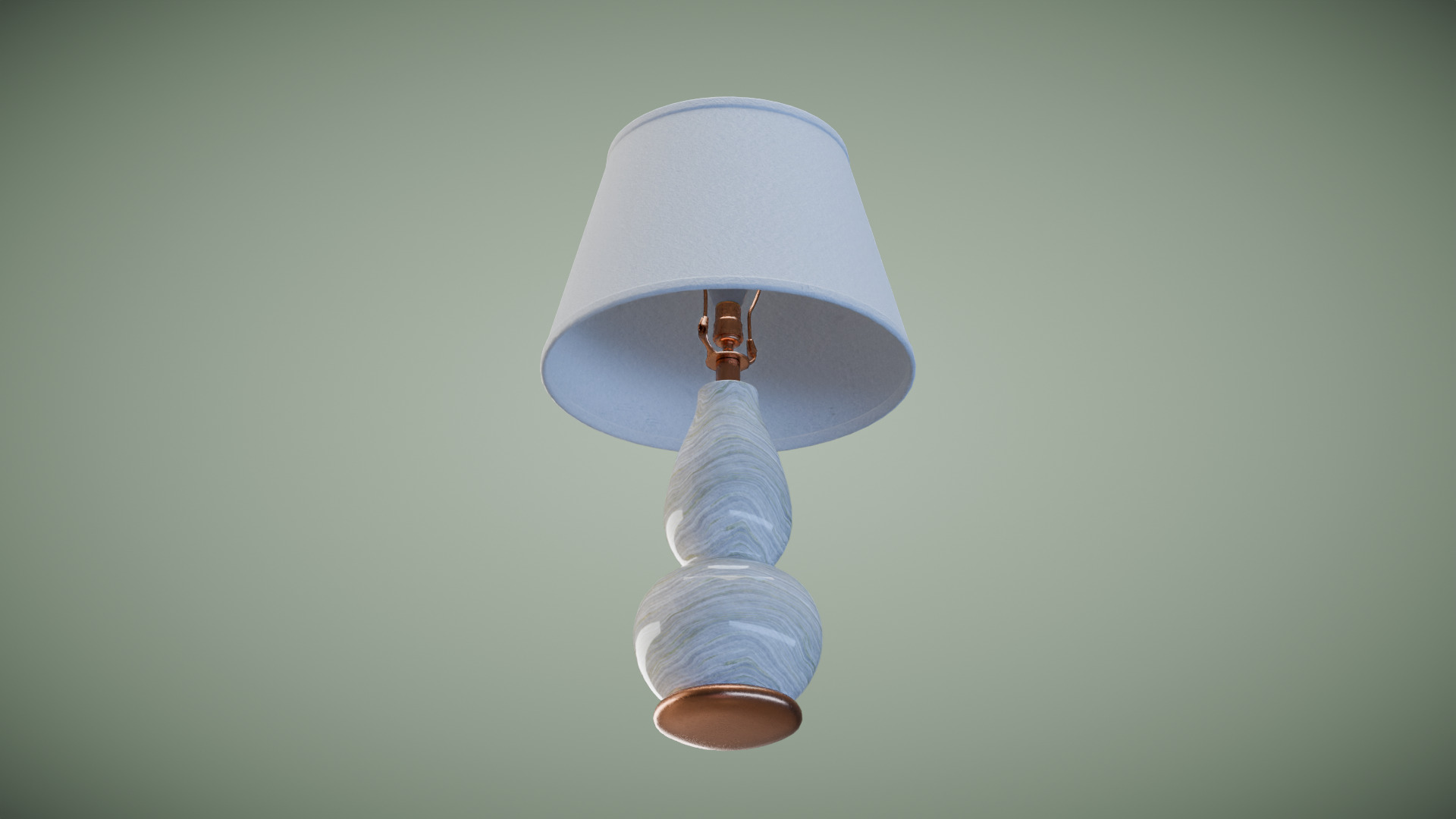 Vase Glass Table Lamp Low-poly 3D model_6