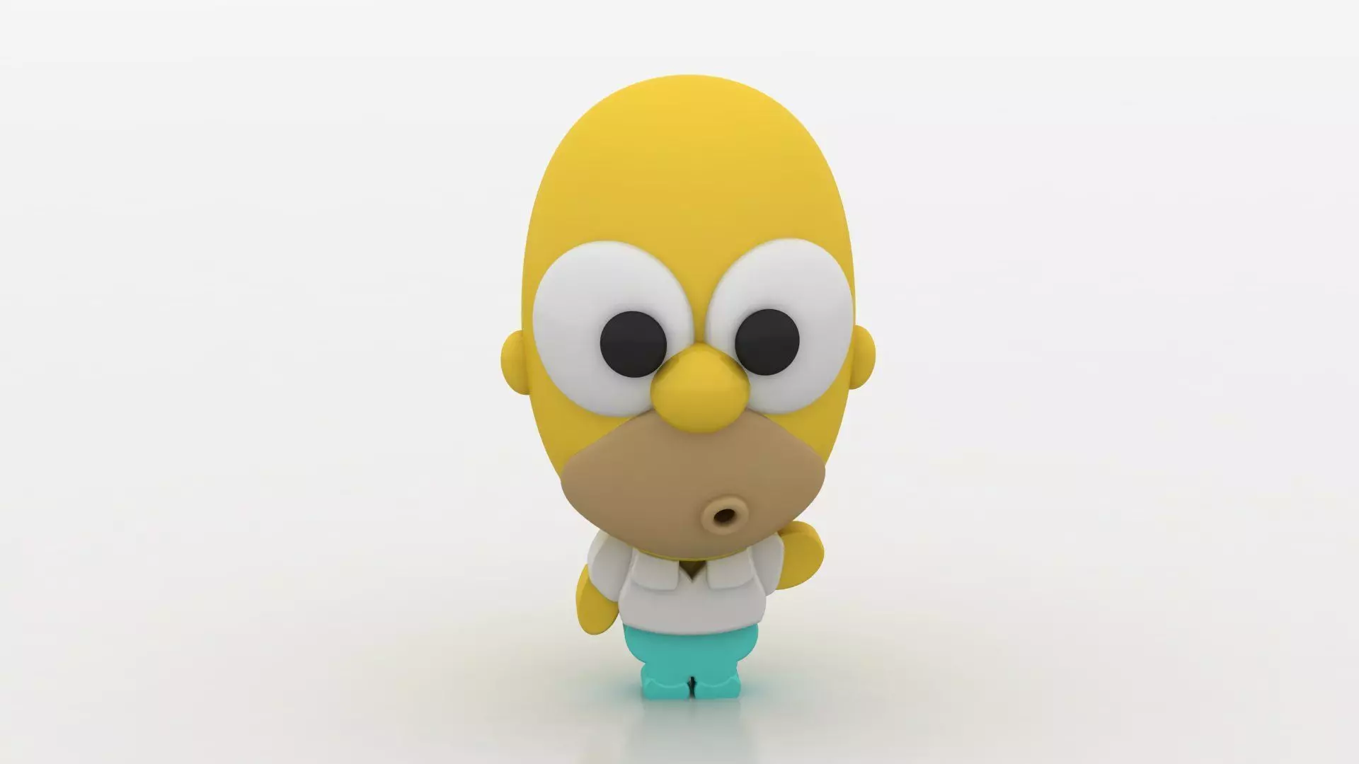 HOMER SIMPSON CHARACTER TOY 3D PRINTABLE MODEL 3D print model