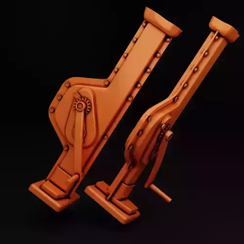 WWII German Tank Car Jack 