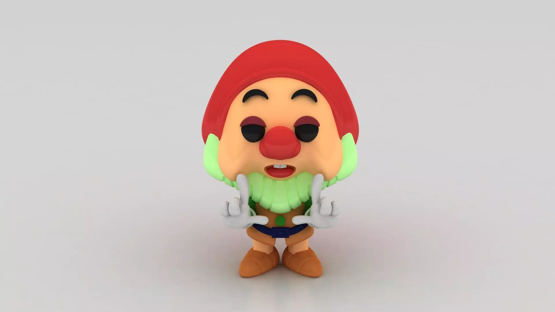 SNOW WHITE SLEEPY CHARACTER TOY 3D PRINTABLE MODEL 3D print model