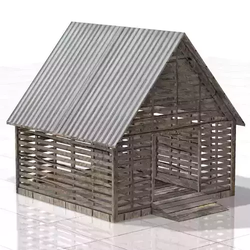 Corncrib for Studio Max