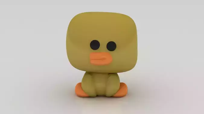 CUTE BABY DUCK TOY 3D PRINTABLE MODEL