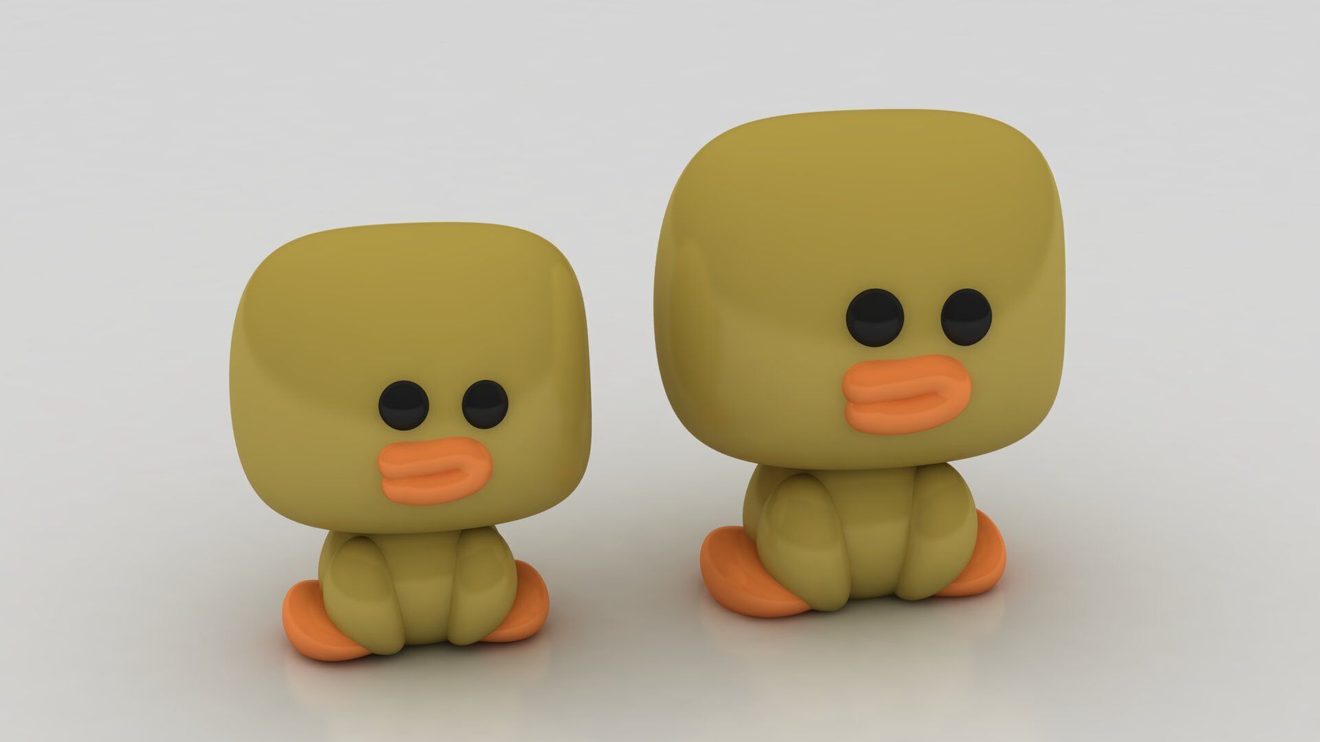 CUTE BABY DUCK TOY 3D PRINTABLE MODEL 3D print model_1