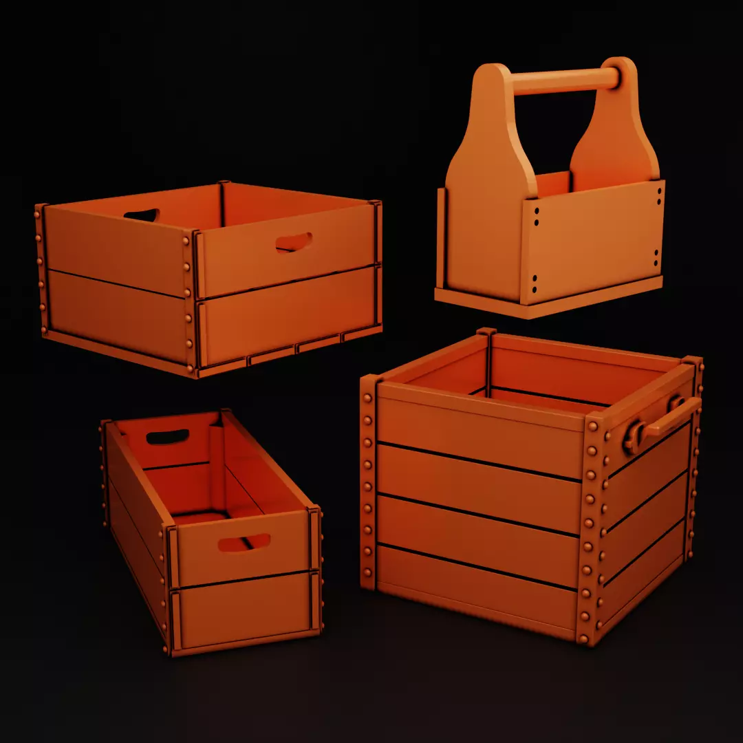 Storage Boxes 3D print model_0
