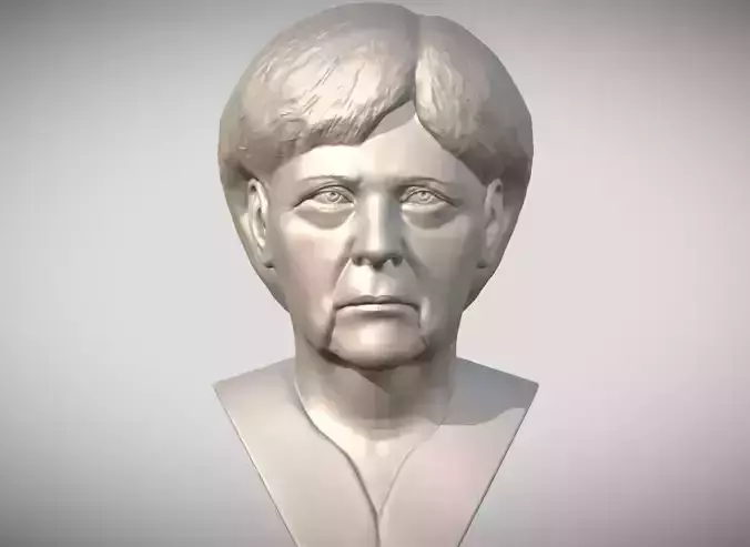 Angela Merkel bust 3D print model
