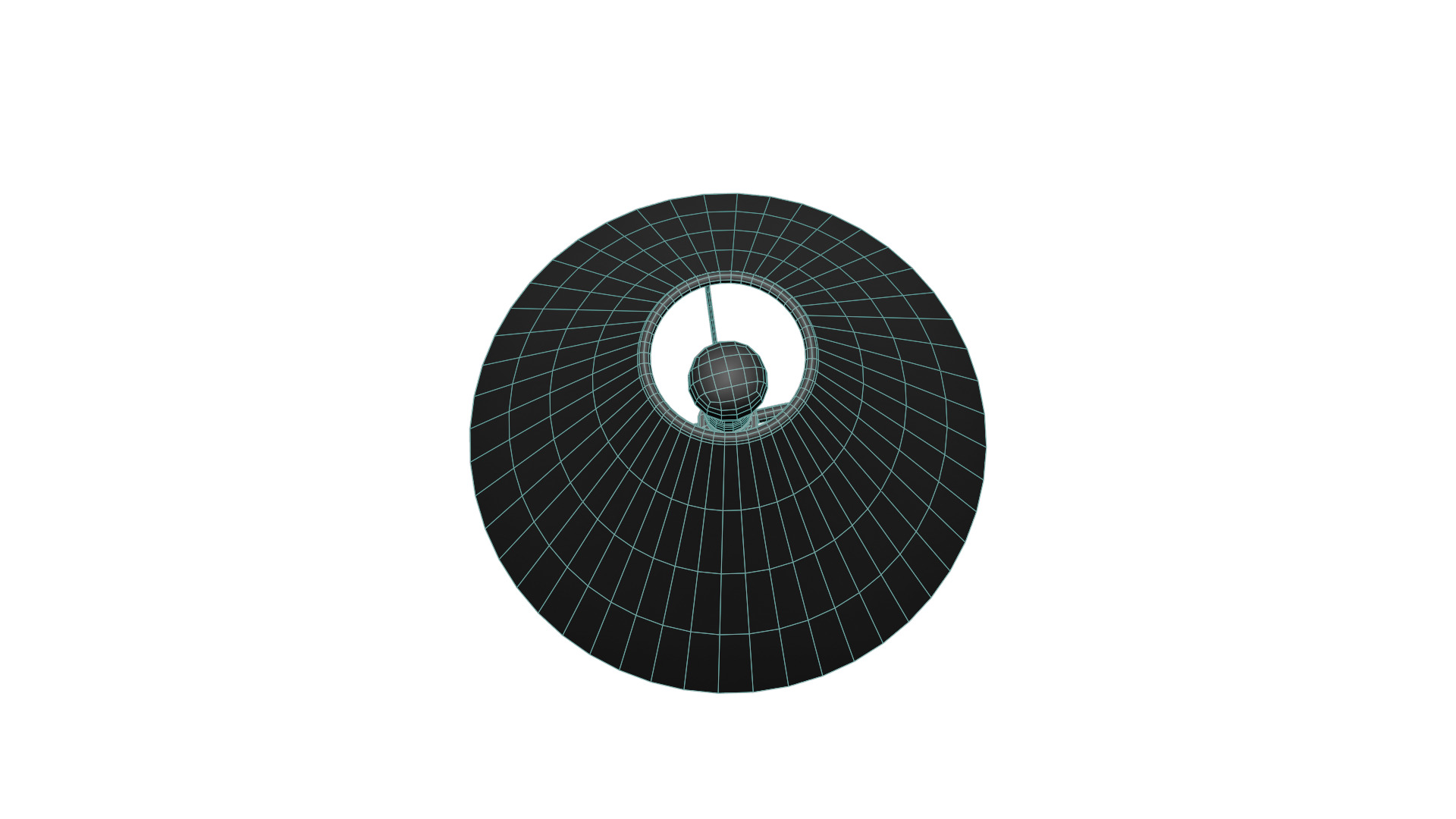 Rattan Table Lamp Low-poly 3D model_18