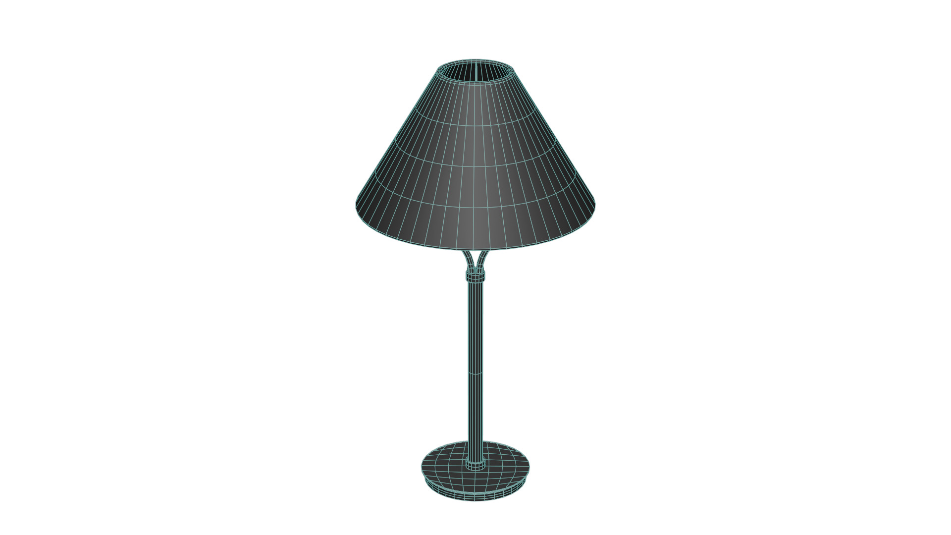 Rattan Table Lamp Low-poly 3D model_11