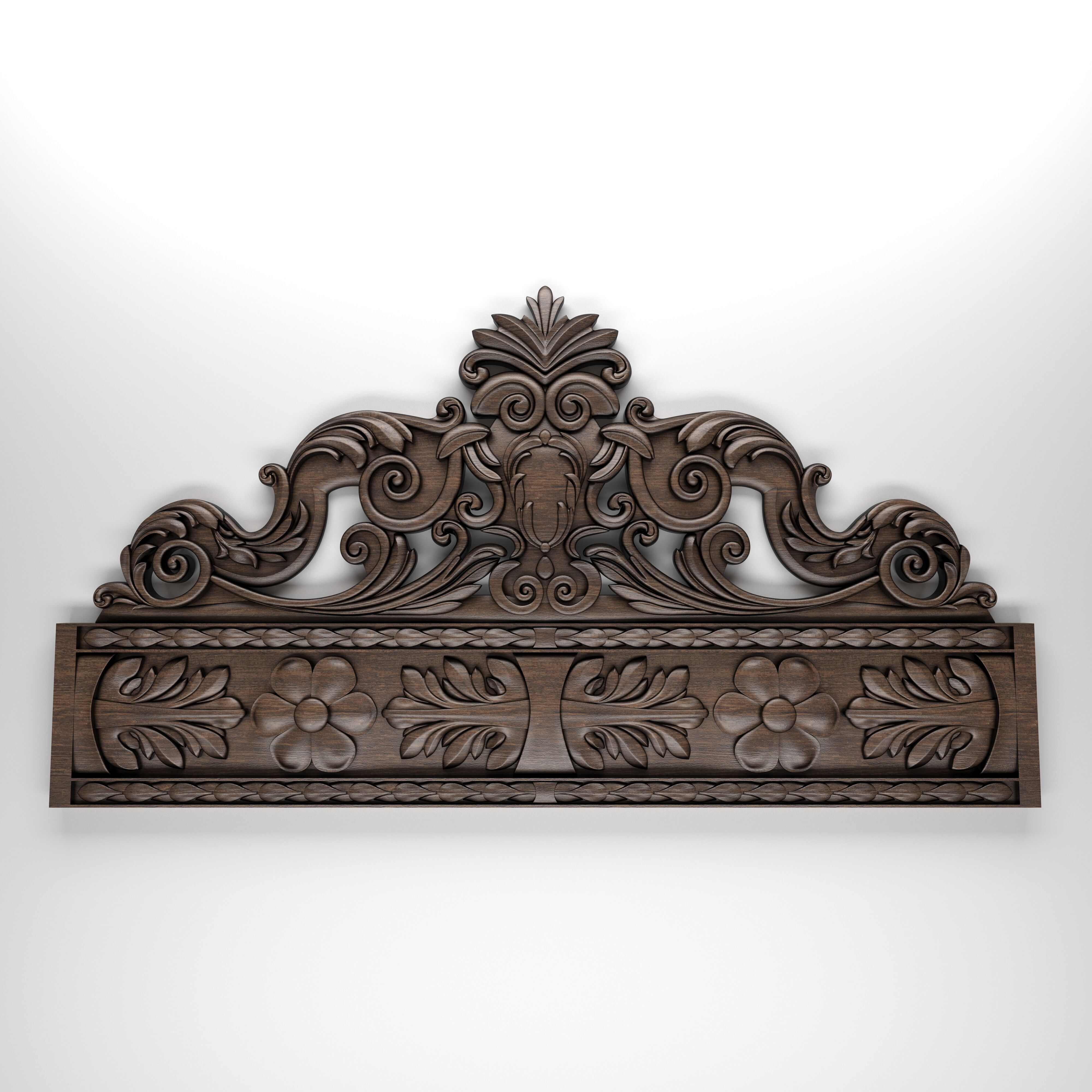 Carved decor CNC 3D print model 3D print model 3D model_1