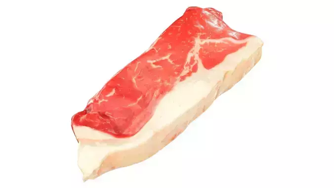 Raw meat steak 01 Low-poly 3D model