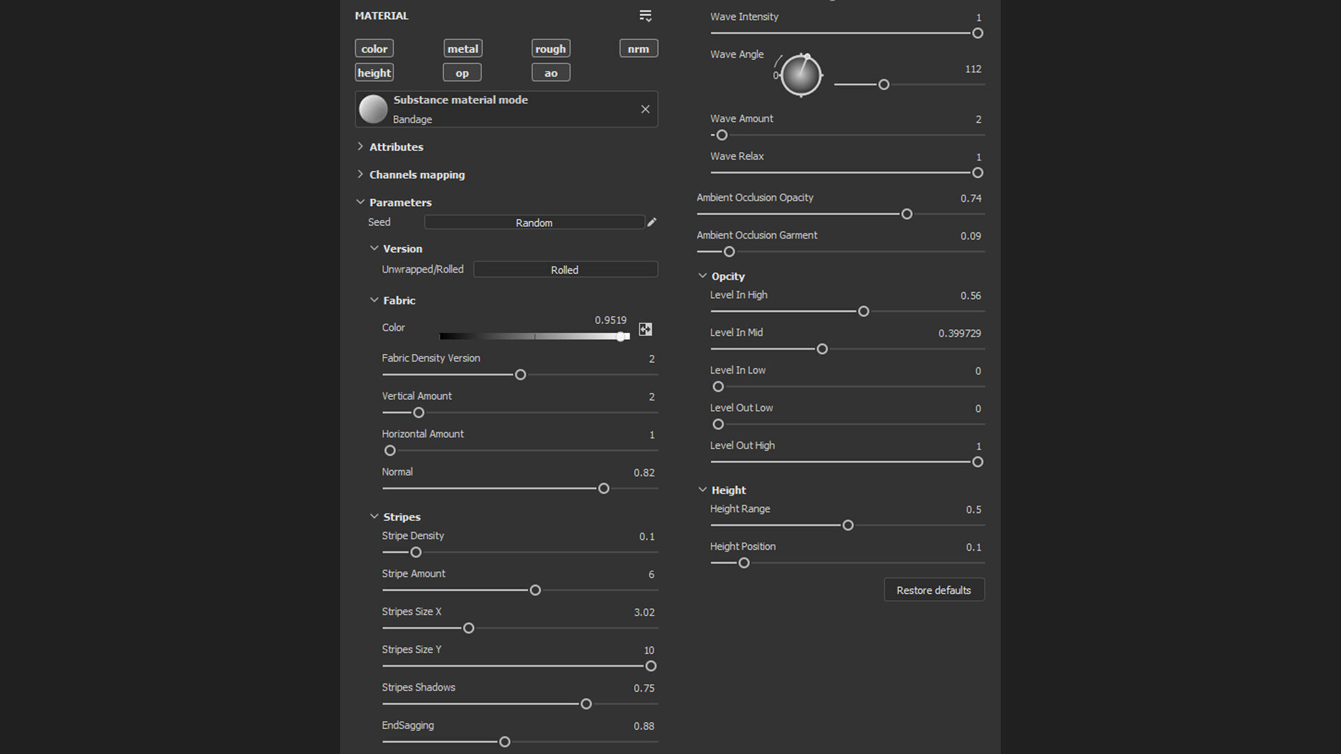 Gauze Bandage Substance PBR material and textures Texture_1