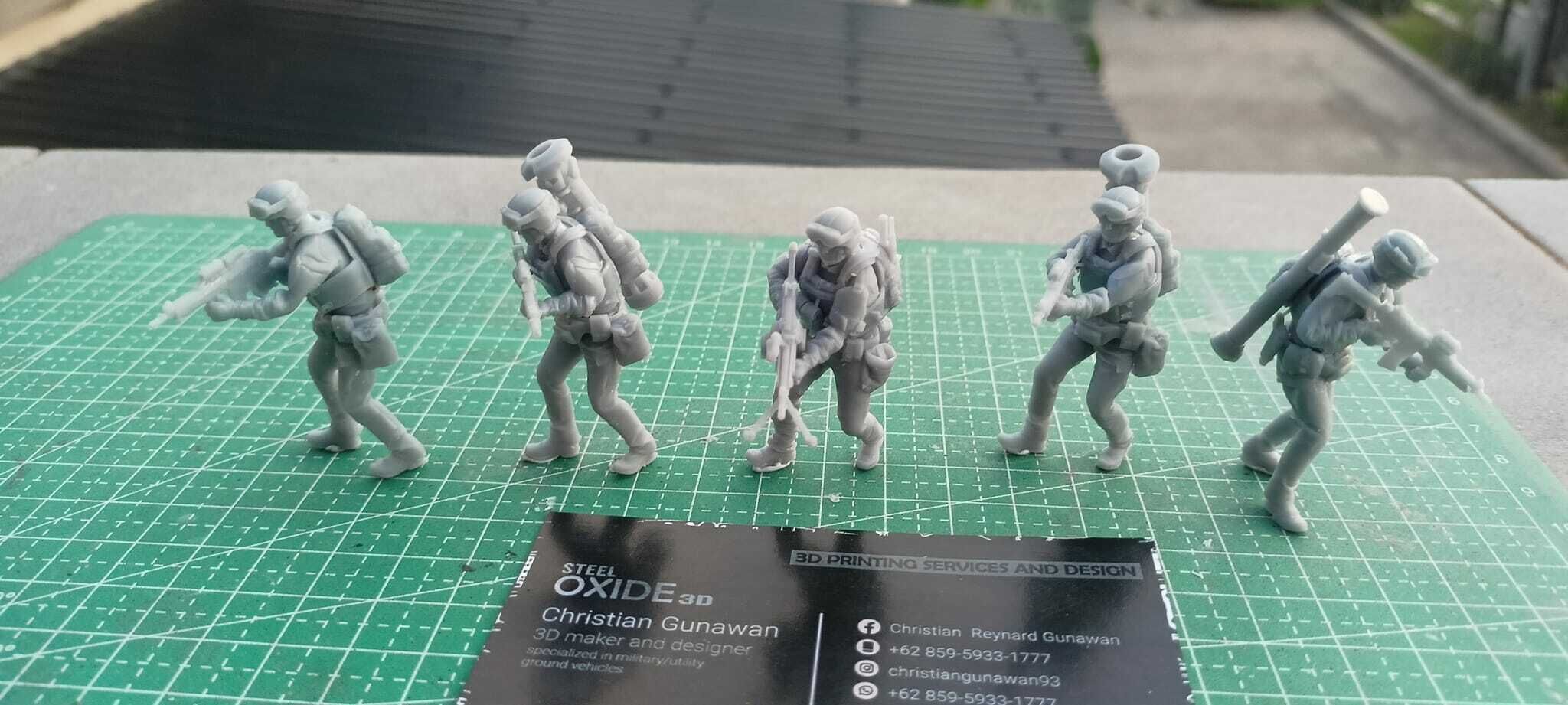 Modern Swedish infantrymen set 1 for 3D printing 3D print model_2