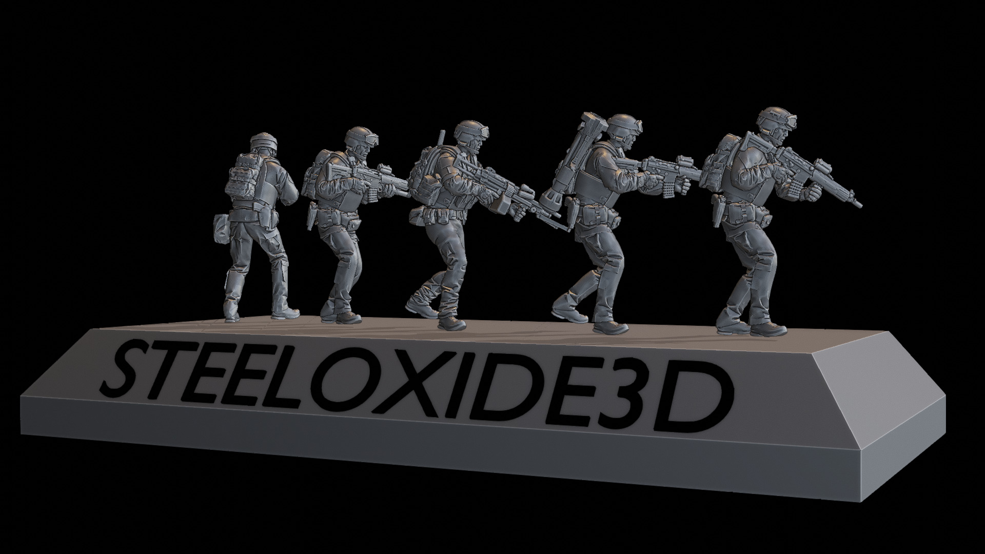 Modern Swedish infantrymen set 1 for 3D printing 3D print model_5