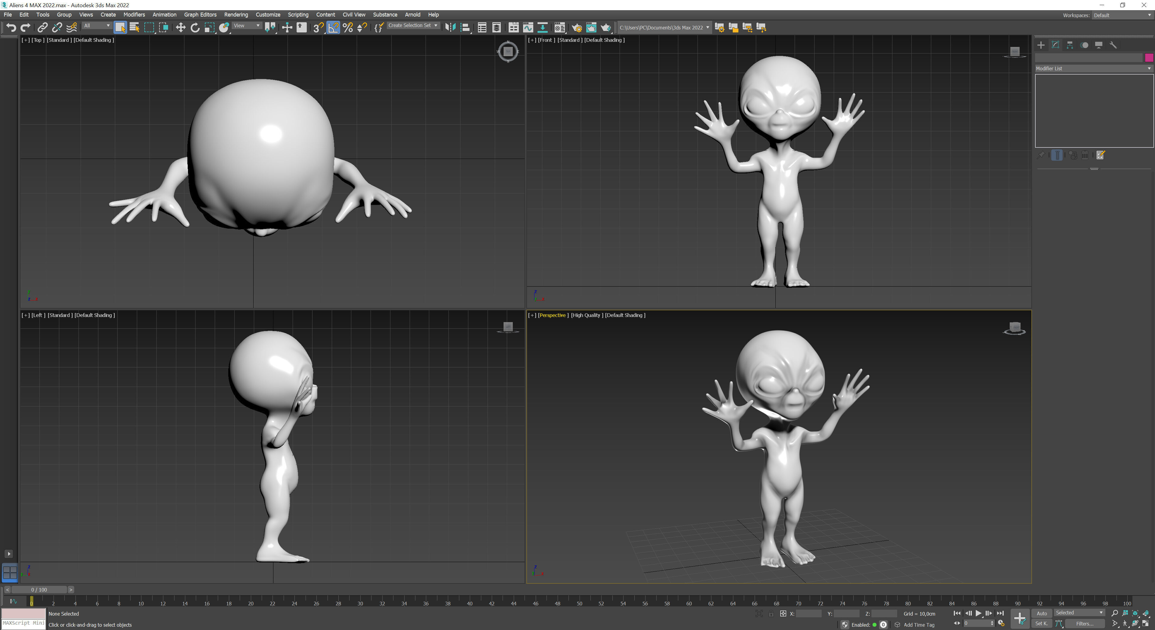 Alien 4 3D print model_10
