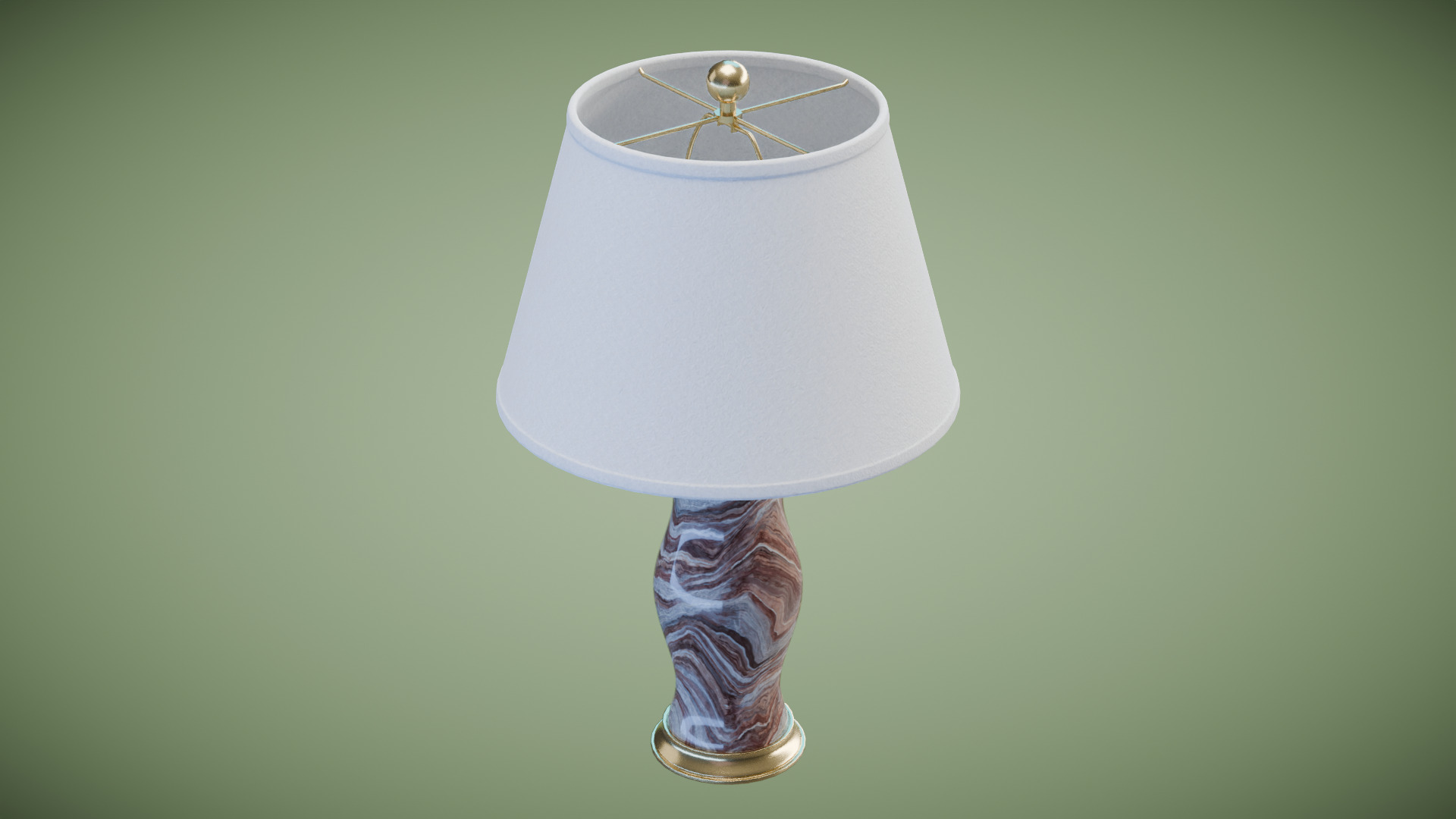 Modern  Table Lamp Low-poly 3D model_3