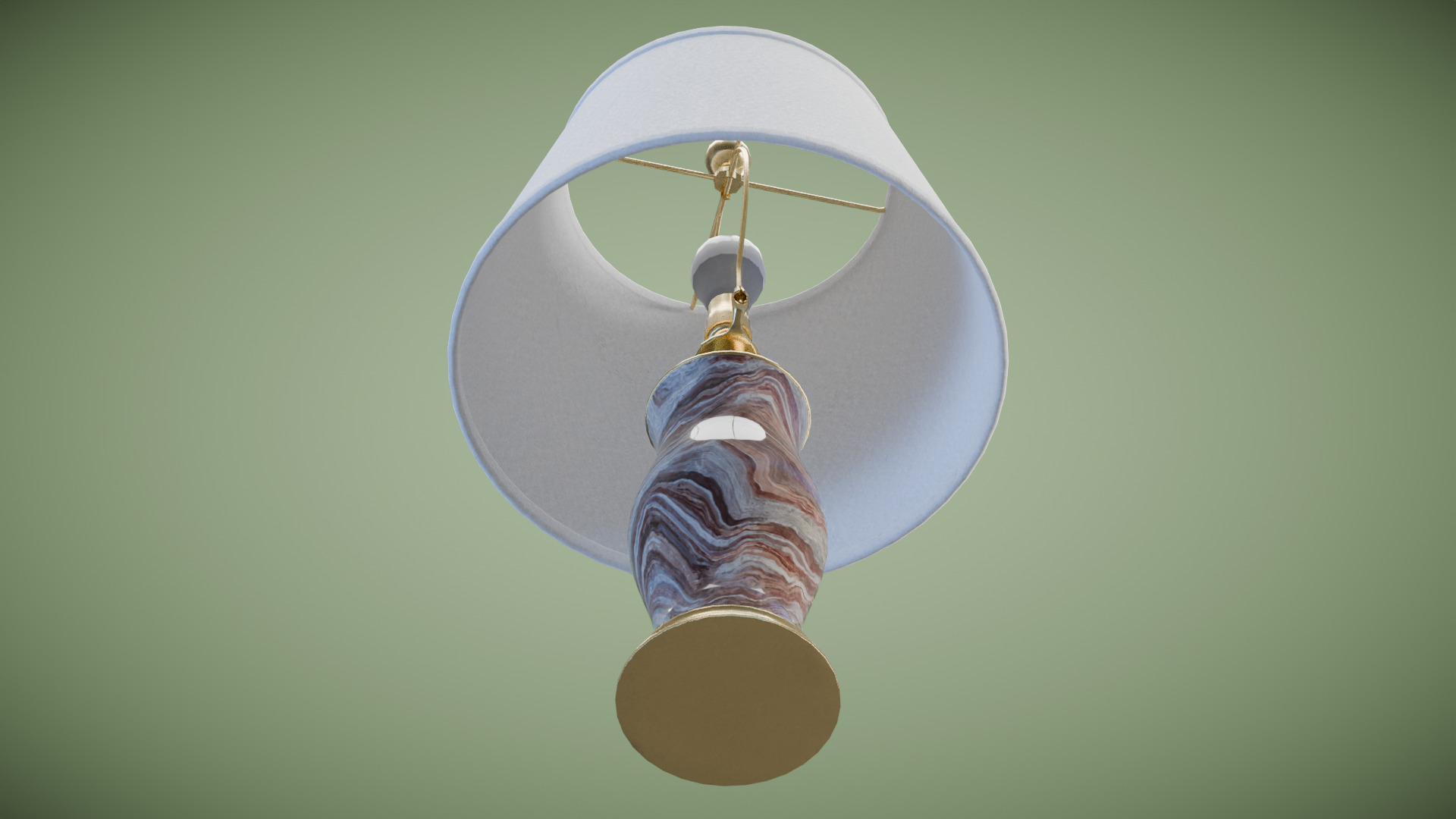 Modern  Table Lamp Low-poly 3D model_9