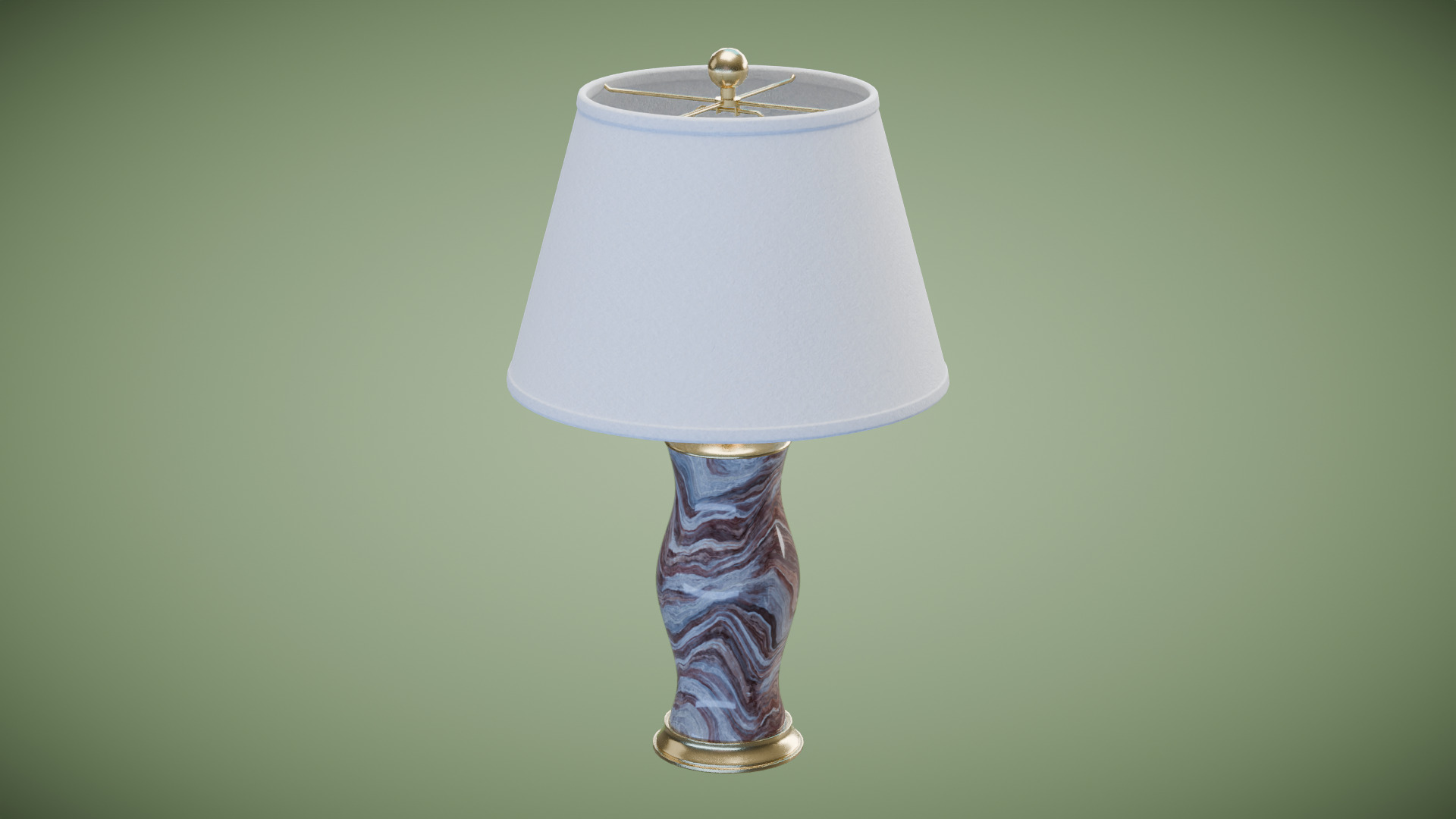 Modern  Table Lamp Low-poly 3D model_4