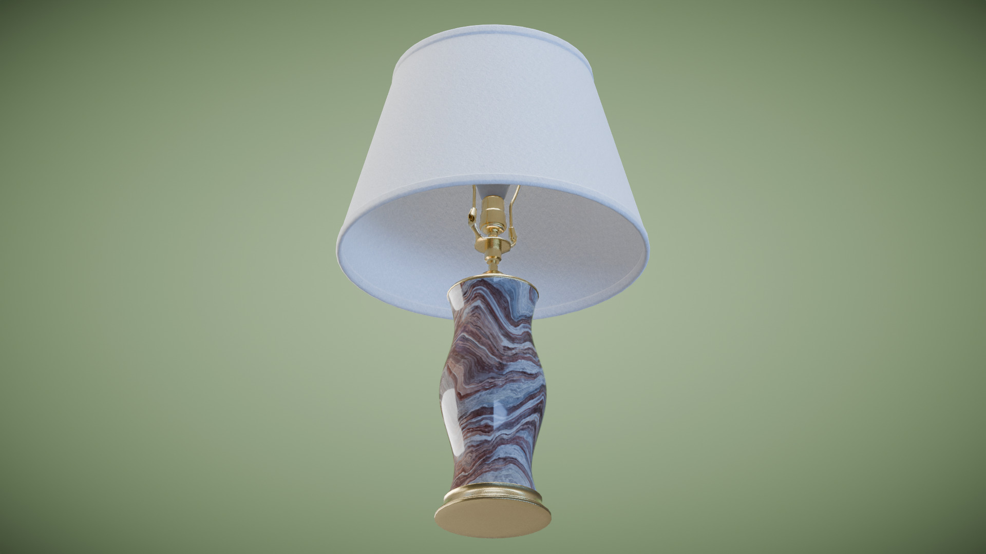 Modern  Table Lamp Low-poly 3D model_6
