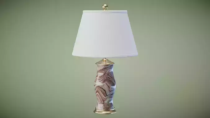 Modern  Table Lamp Low-poly 3D model