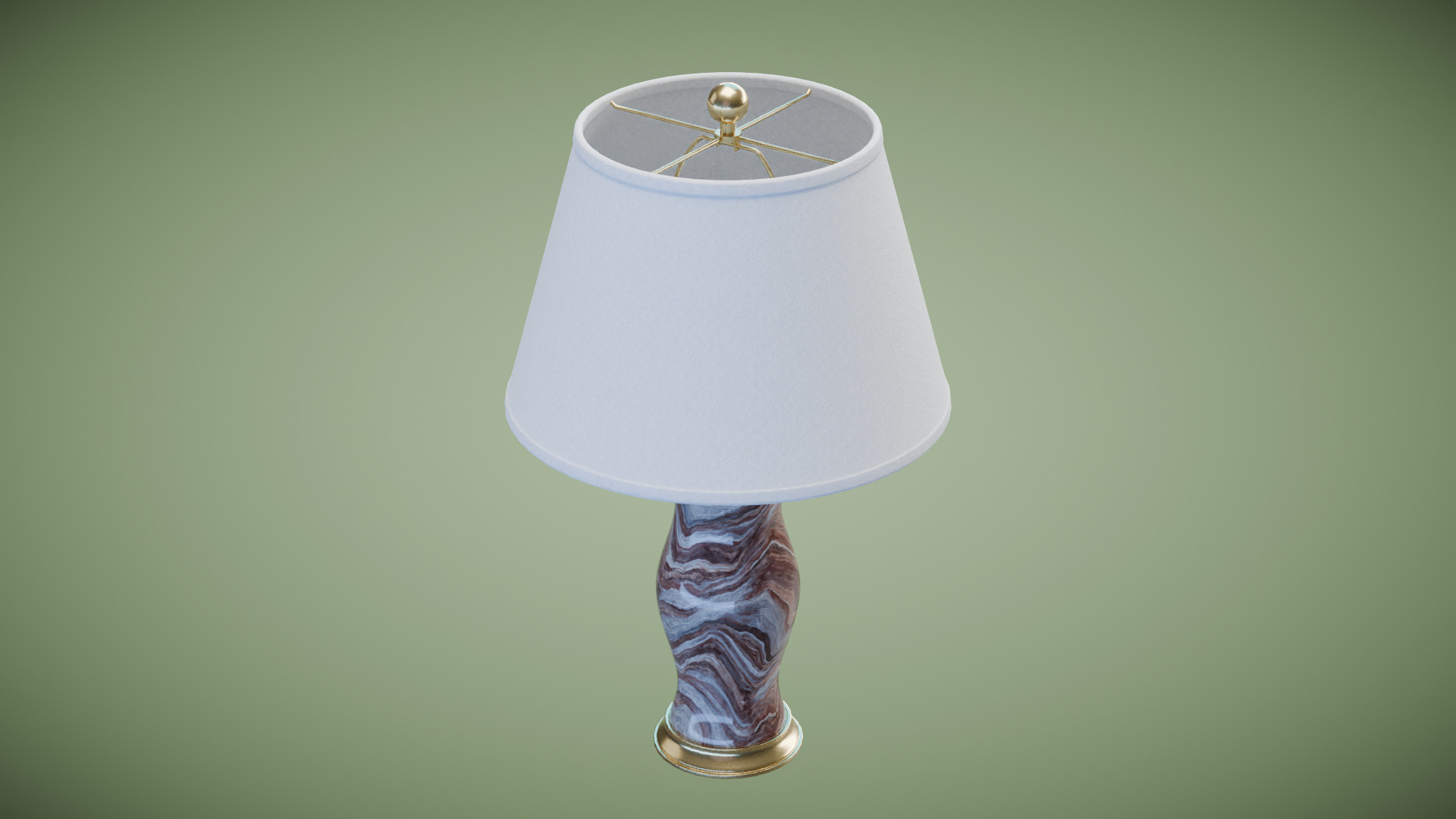 Modern  Table Lamp Low-poly 3D model_5