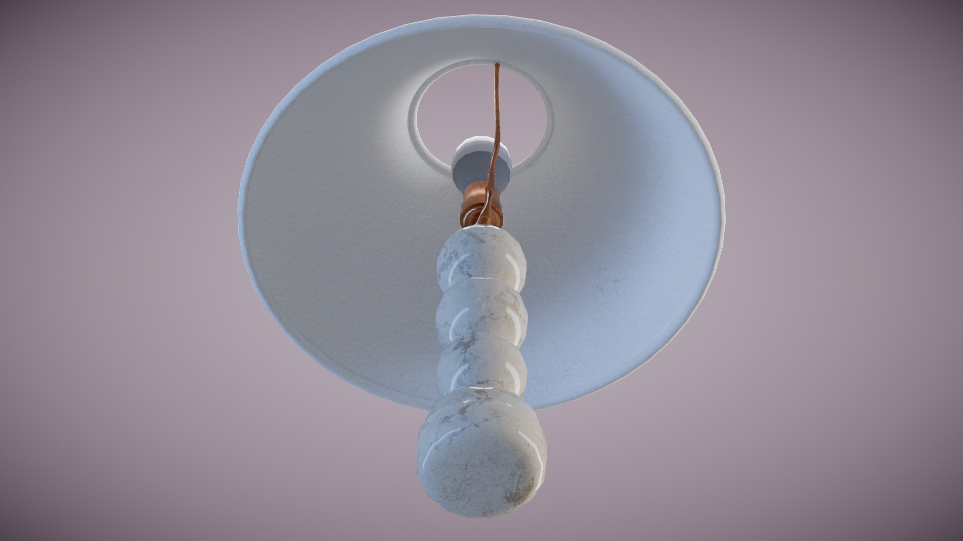 Marble Table Lamp Low-poly 3D model_9