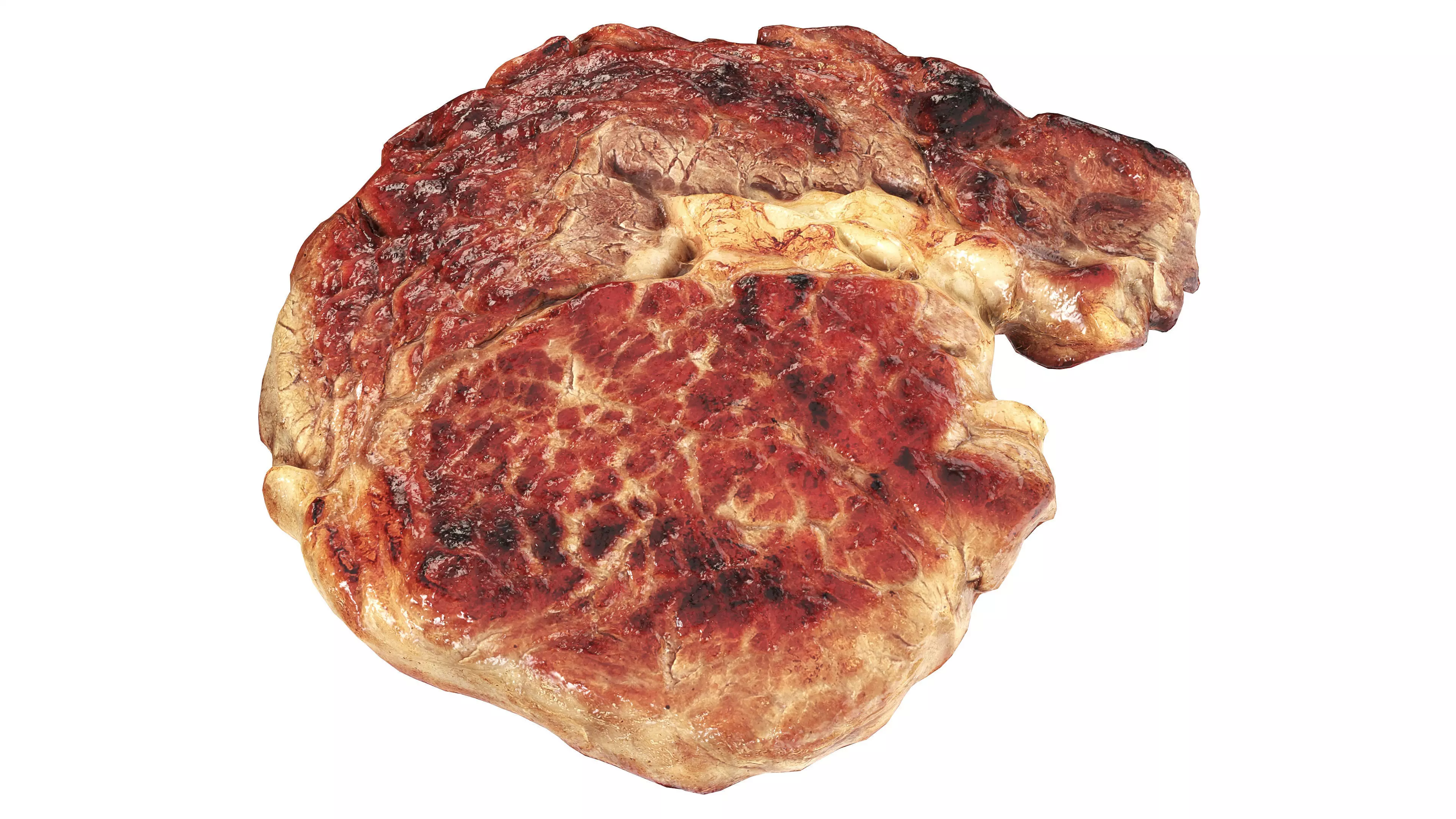 Roasted meat steak 03 Low-poly 3D model