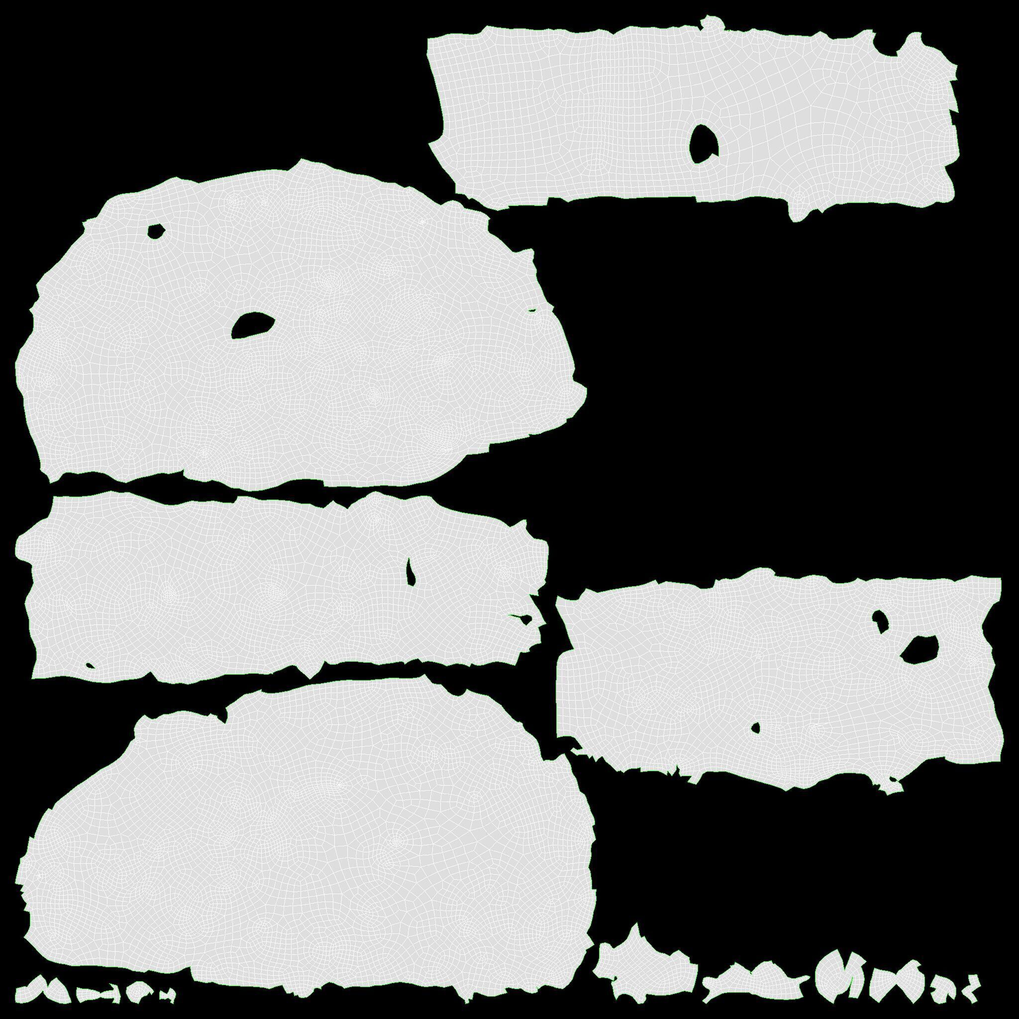 Roll cake with cream filling piece Low-poly 3D model_10