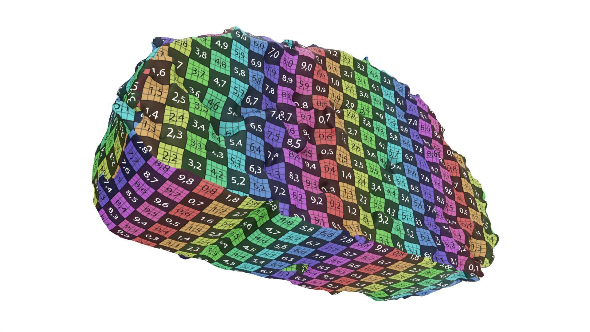 Roll cake with cream filling piece Low-poly 3D model_9