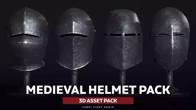 Medieval Helmet Pack 01 - 02