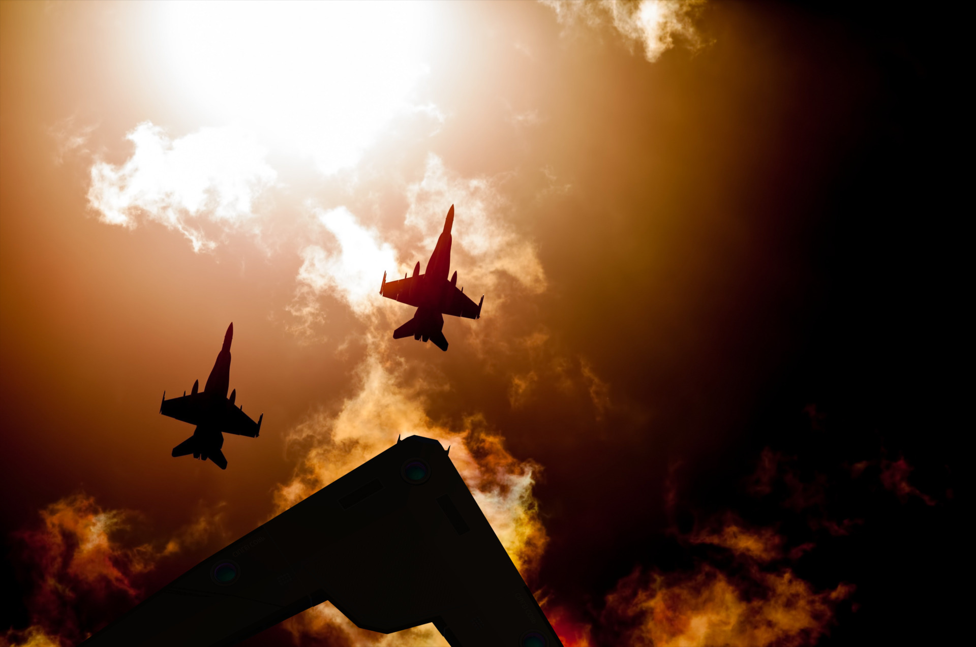  V-Shaped UFO 3D model_4