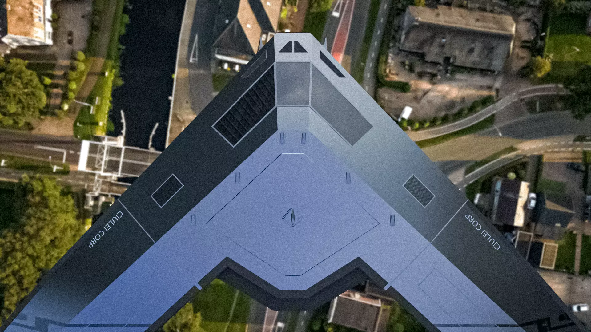  V-Shaped UFO 3D model_0