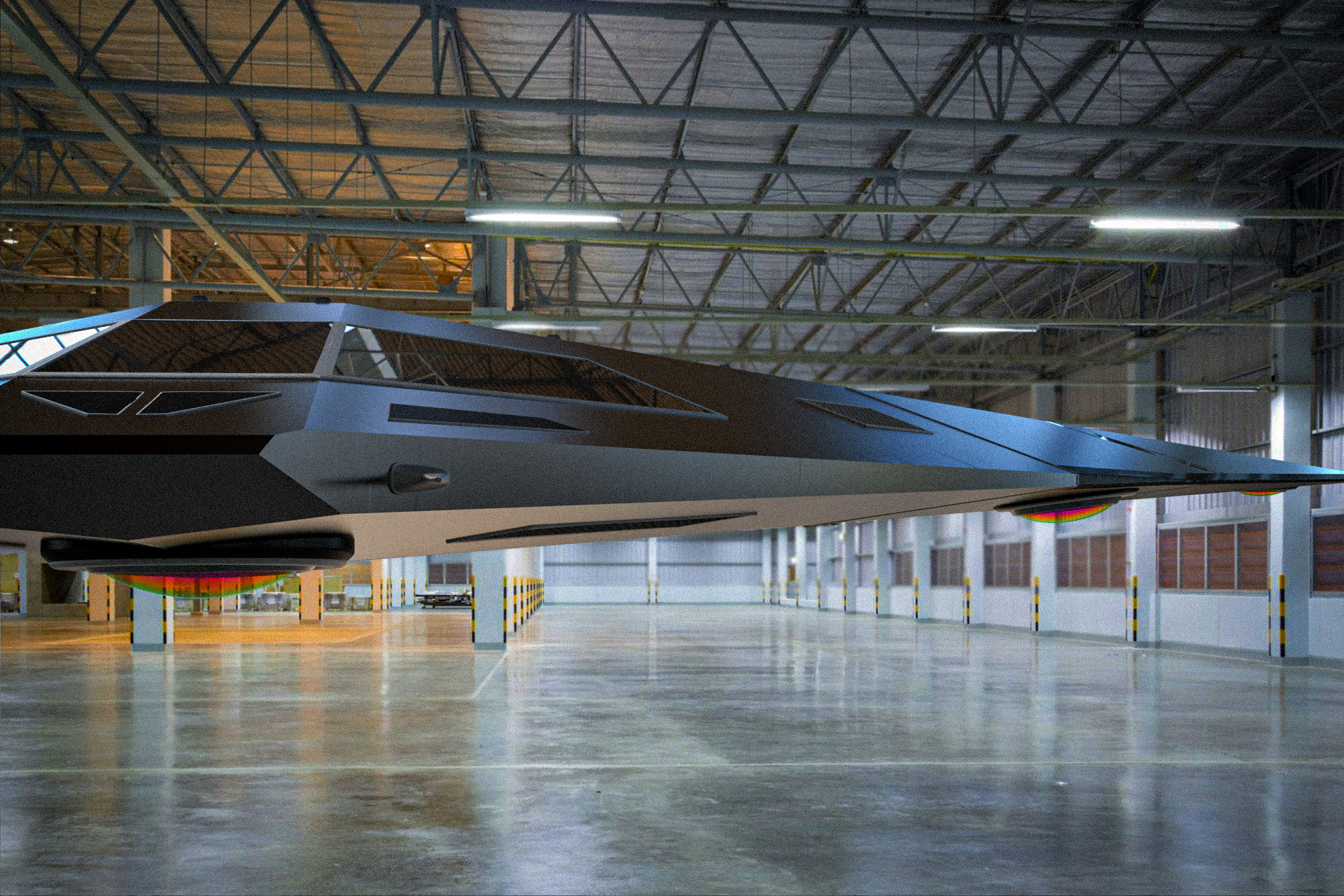  V-Shaped UFO 3D model_6