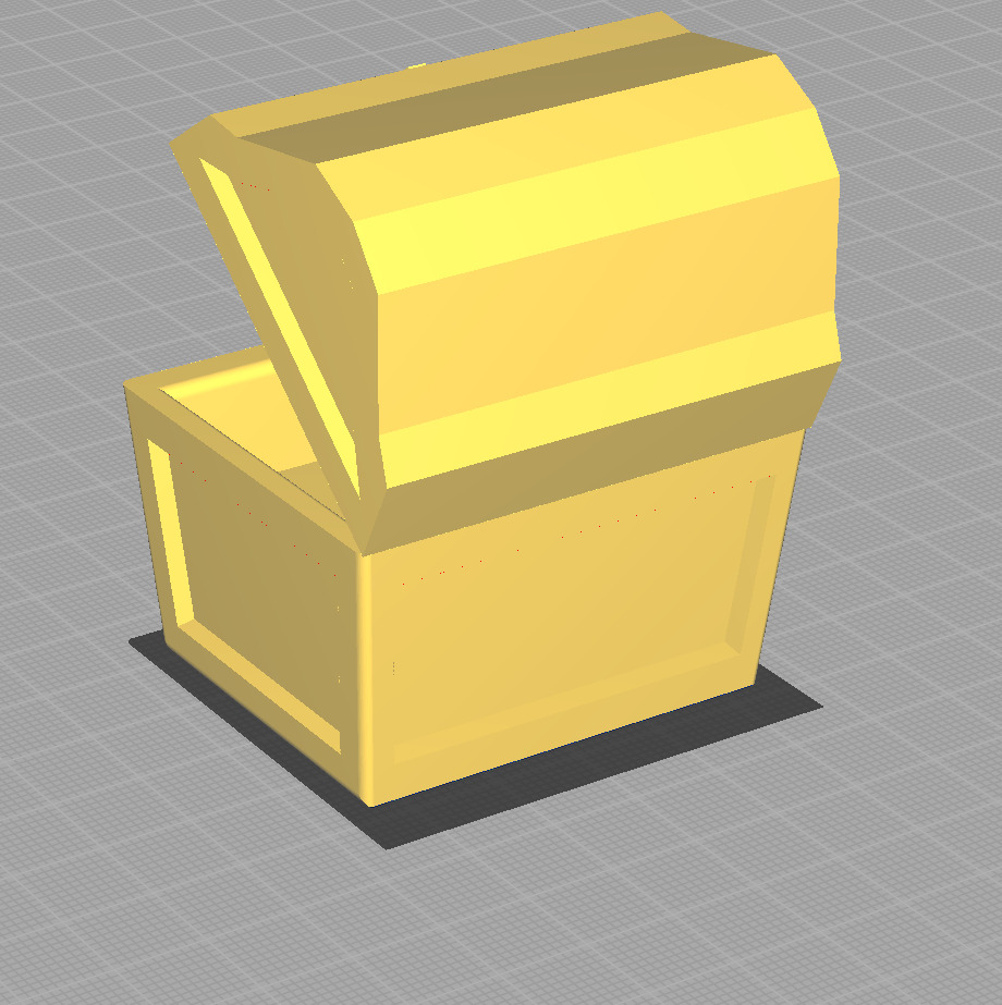 Treasure Chest Simple 10172 3D print model_2