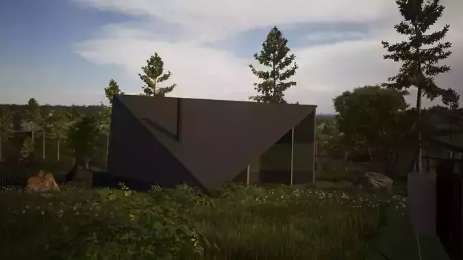 Triangle House Revit model