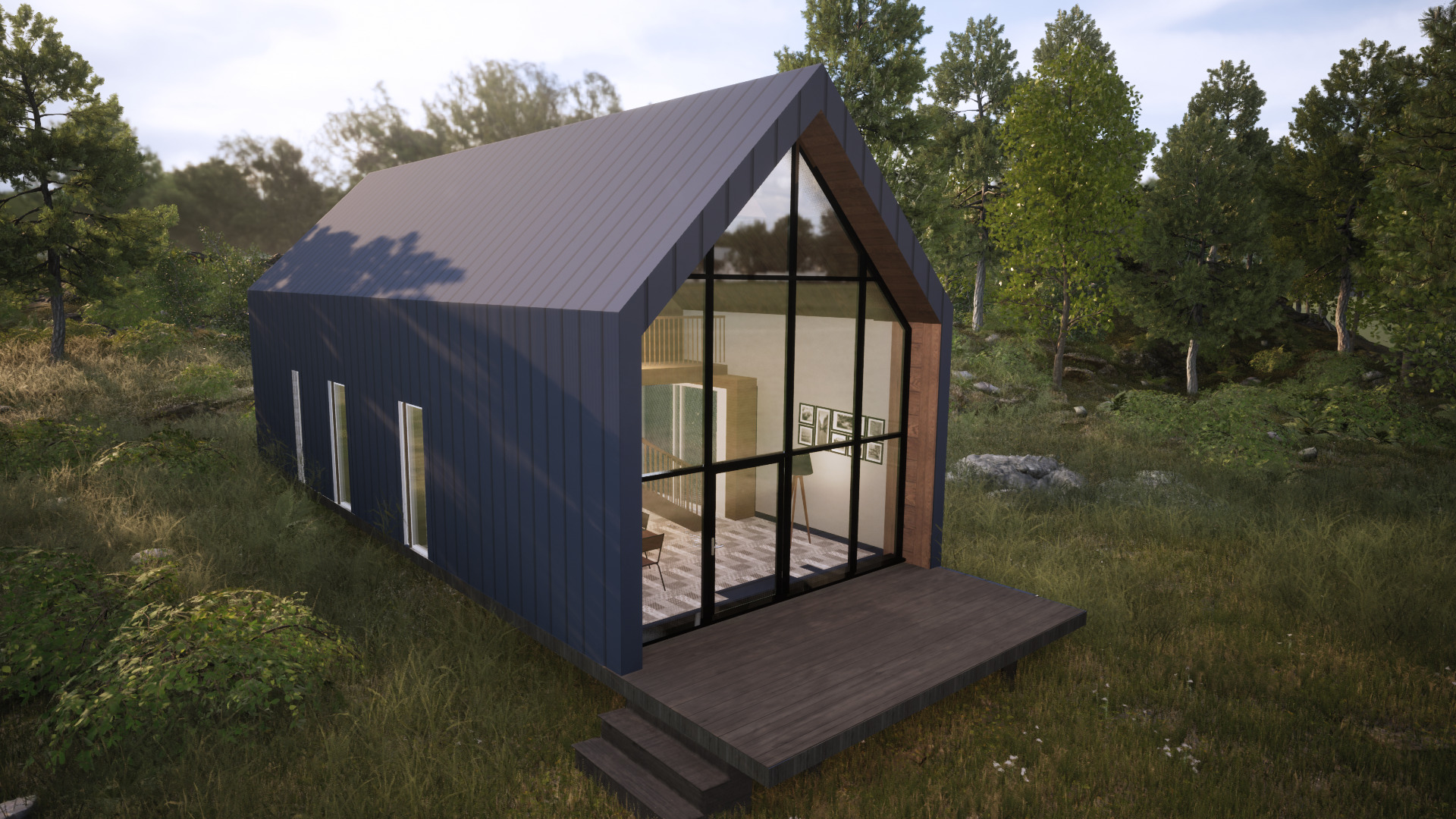  Barn House visualization twinmotion model 3D model_1