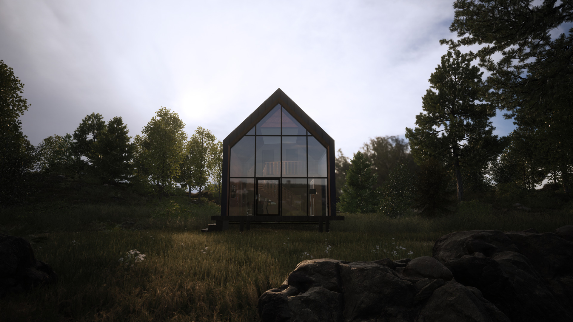 Barn House visualization twinmotion model 3D model_3